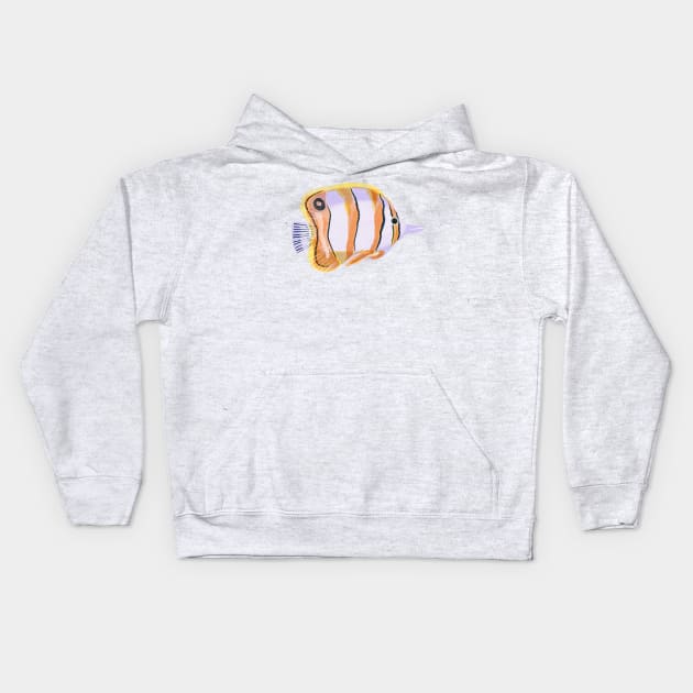 Cute Fish Kids Hoodie by Salty Siren Studios